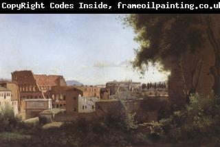 Jean Baptiste Camille  Corot The Colosseum Seen from the Farnese Gardens (mk05)